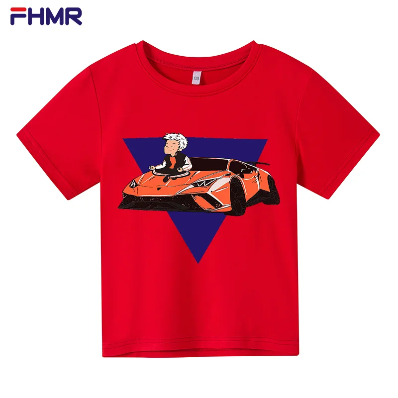 Camiseta familiar de algod&oacute;n con estampado de Merch A4 Lamba para ni&ntilde;o y ni&ntilde;a, Tops informales para padre e hijo e hija, ropa a juego Unisex de manga corta-2