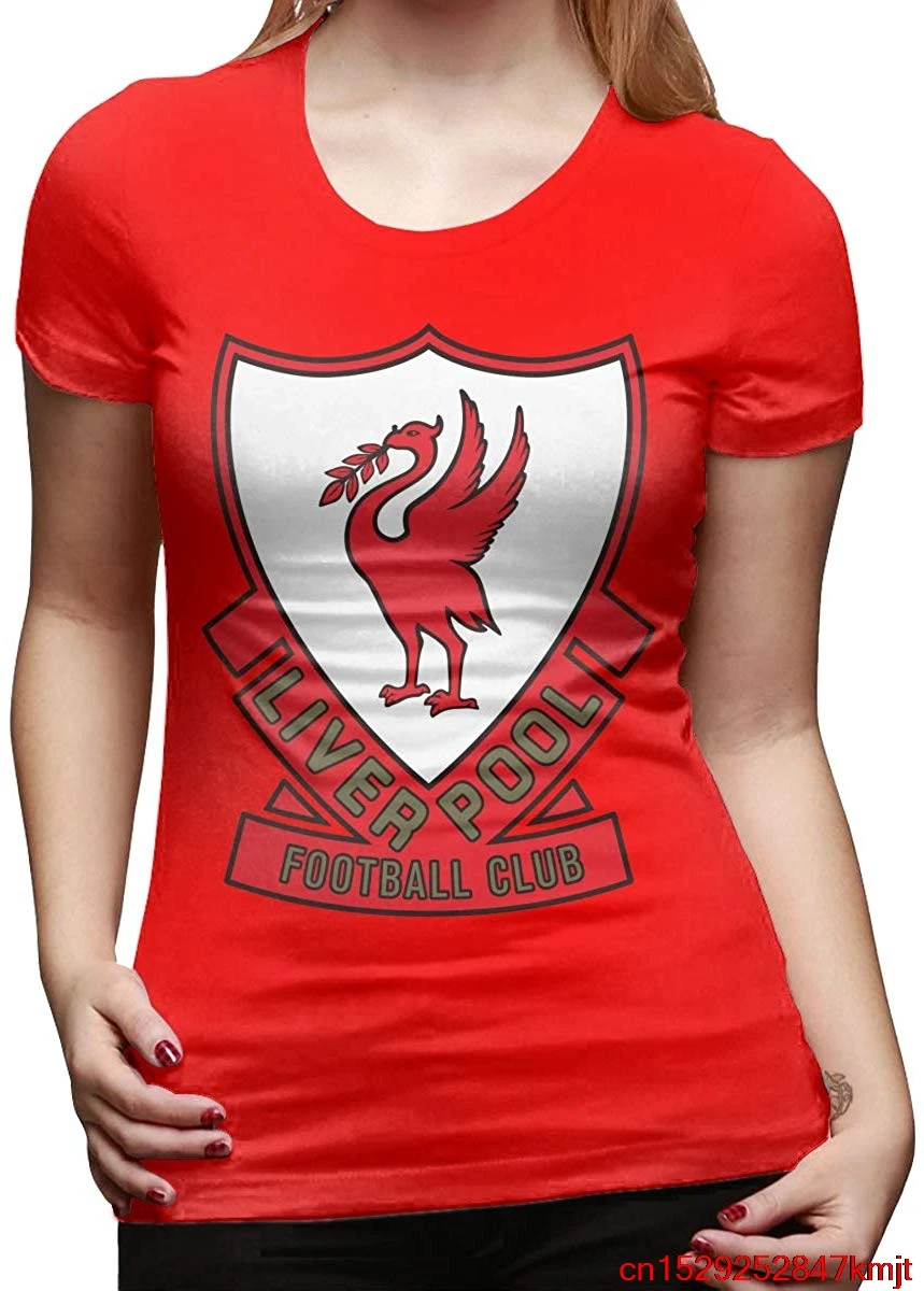 FGHFG Женская милая Футболка Ливерпуль футбольный клуб логотип новая футболка