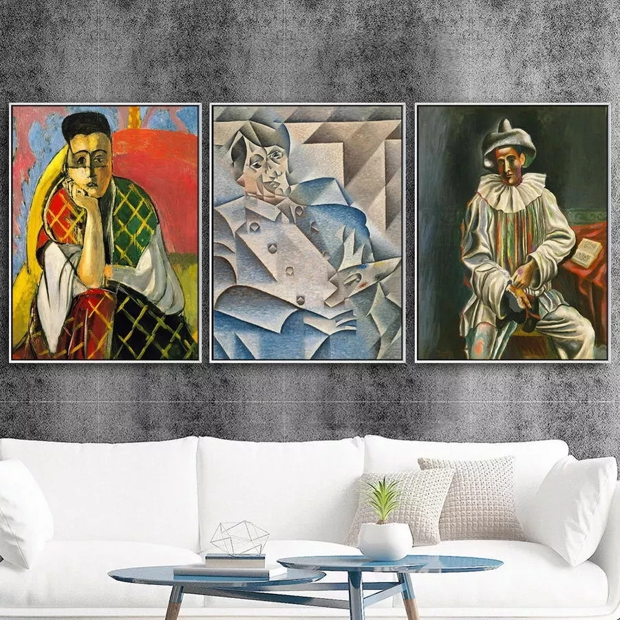 

Nordic Abstract Character Canvas Painting Art Wall Poster Modern Home Decoration Room Picture Picasso Surrealism Frameless Mural