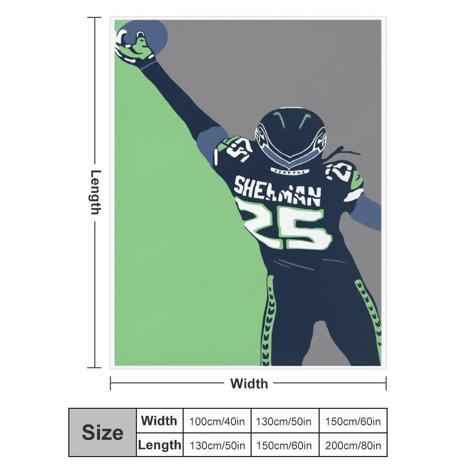 

Blanket 25 Richard Sherman Ultra Soft Micro Fleece Cozy Lightweight Microfiber Flannel All Season Living Room Bedroom Vertical
