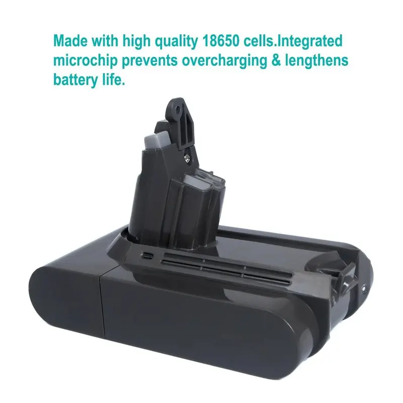 

OCKERED 3000mAh 21.6V Li-ion Replacement Battery for Dyson V6 DC58 DC59 DC61 DC62 DC74 SV09 SV07 SV03 Vacuum Cleaner Battery
