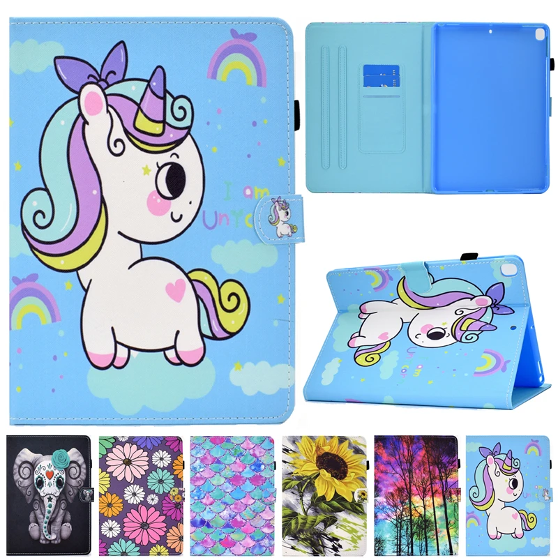 

Tablet Cover Case For Apple iPad 10.2 inch 2019 Cartoon Leather Coque For iPad Air 3 7th Generation A2200 A2198 A2232 Cover Case