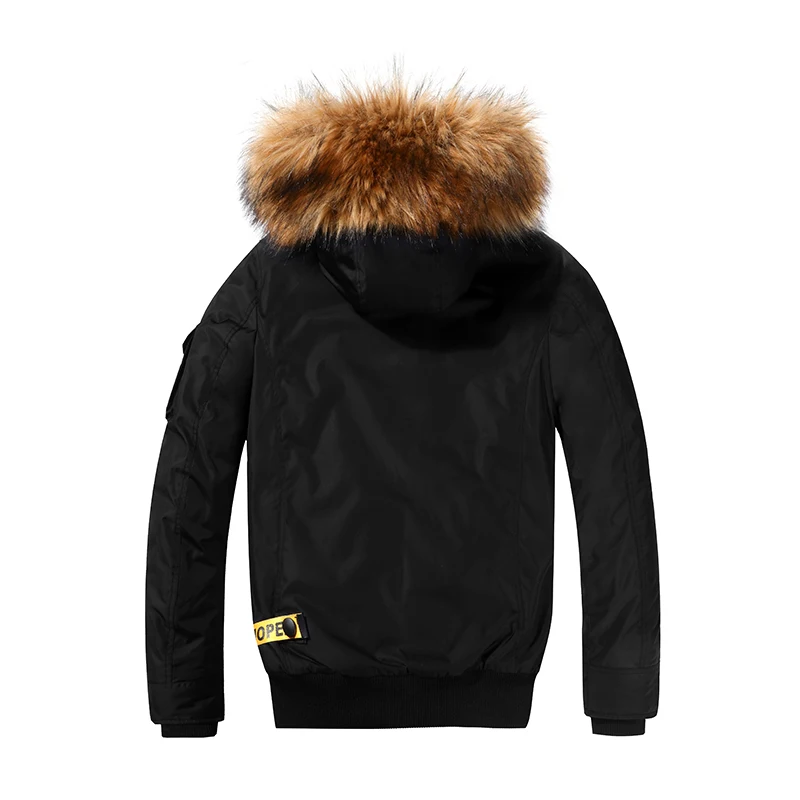 Мужское пальто зимняя куртка Мужская мода North Face уличная ветрозащитная повседневная одежда для мужчин с меховым капюшоном теплая Толстая куртка