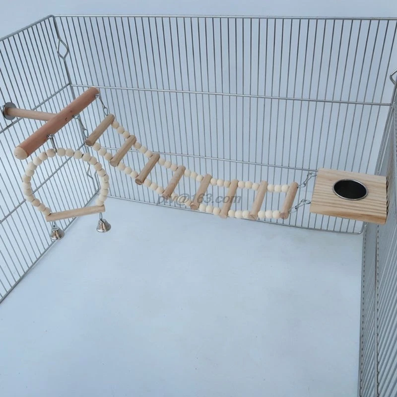Клетка для птиц подставка игр в тренажерном зале деревянный попугай качели