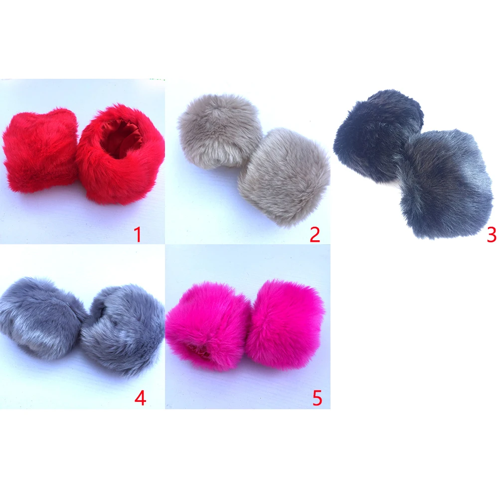 

Women Wristband Cuff Fabala Faux Fur Cute Warm Winter Wrist Gloves