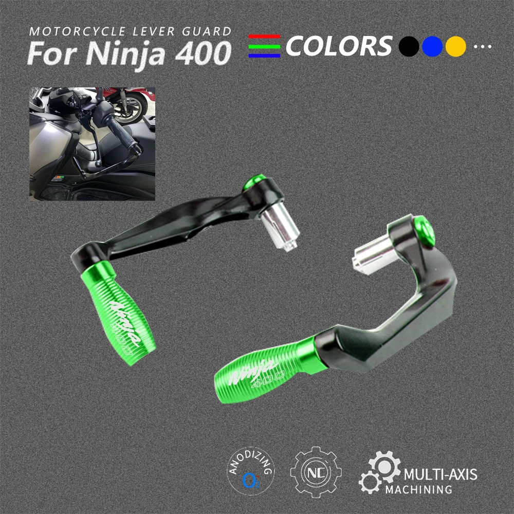 

Универсальные мотоциклетные ручки для Kawasaki Ninja 400 2014-2021 7/8 дюйма 22 мм, рычаги тормозной муфты, защитная накладка