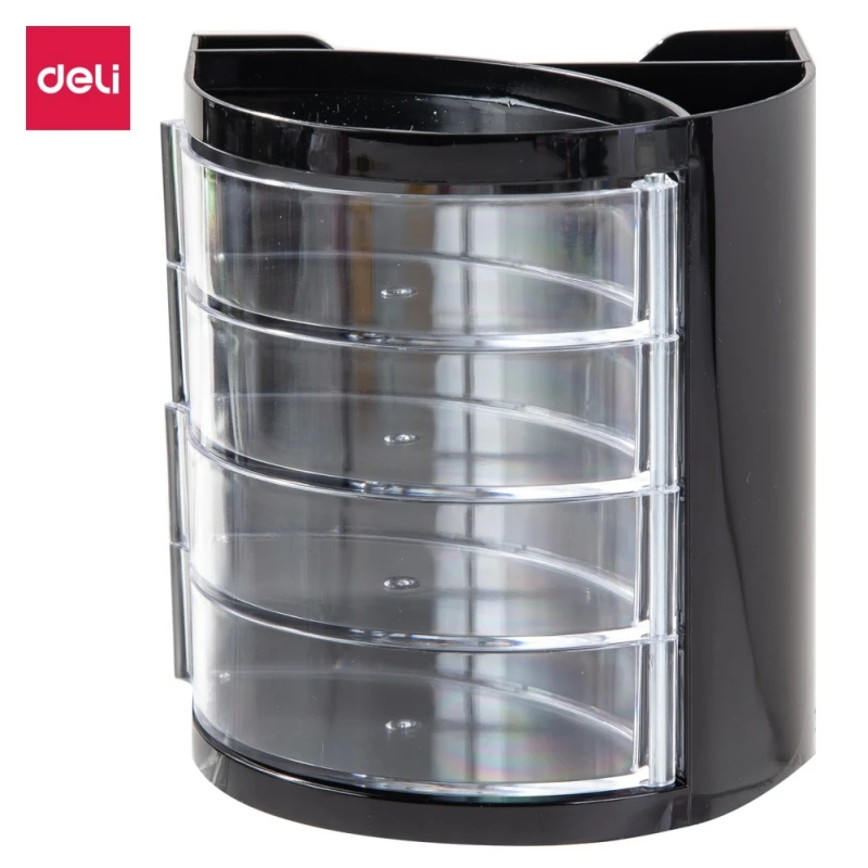 

Многофункциональный Круглый держатель для ручек с 4 Сетками, Простой Большой Вместительный вращающийся на 360 градусов Органайзер, школьные ...