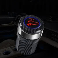 car ashtray with led lights with cover creative personality covered car inside the car multi function car supplies