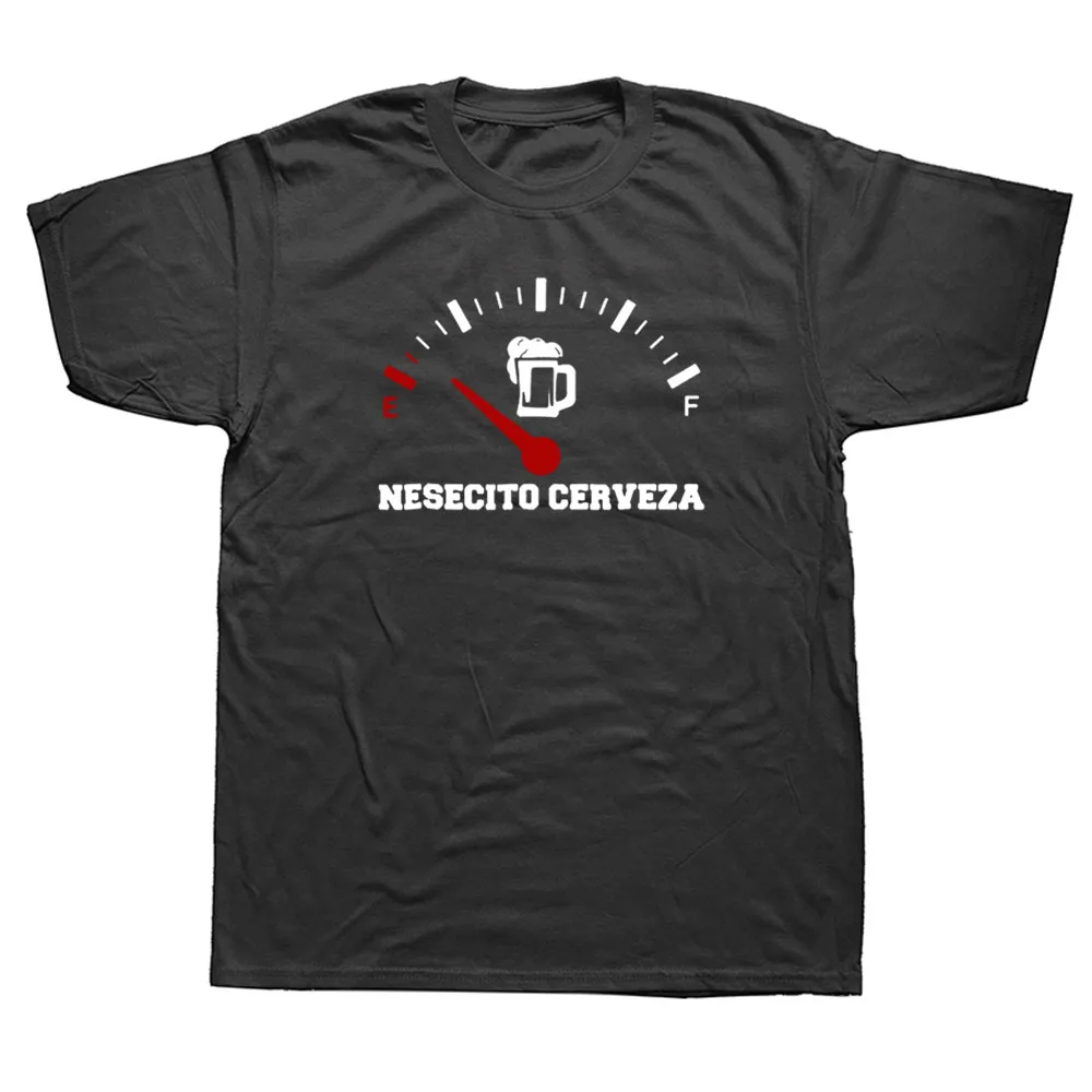 

Necesito Cerveza Beer Funny Spanish QuoteT Shirt Graphic Cotton Streetwear Short Sleeve Harajuku Oversized T-shirt Mens Clothing
