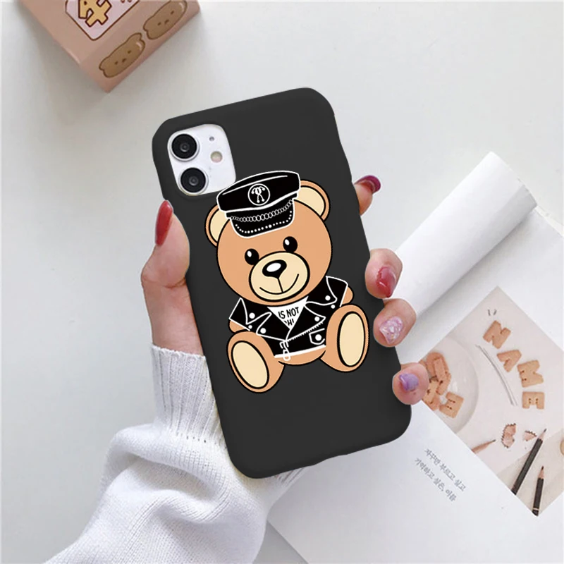 Чехол-накладка для iPhone 8 7 6 6s Plus 12 Pro Mini Max XR X XS SE 2020 5 5S 11 Италия с медведем | Мобильные