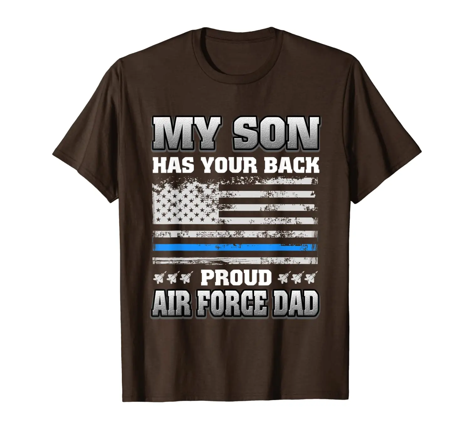 

Мужская футболка с надписью Proud Air Force Dad