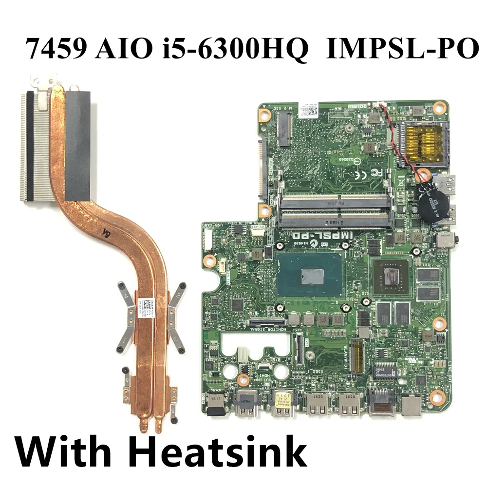 IMPSL-PD для материнской платы Dell Inspiron 24 7459 All-in-one Desktop с процессором i5-6300HQ CN-08GGCV 8GGCV Mainboard 100% проверена.