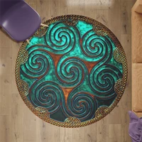 viking circle rug round shape floor mat 3d printed rug non slip mat dining living room soft bedroom carpet 06