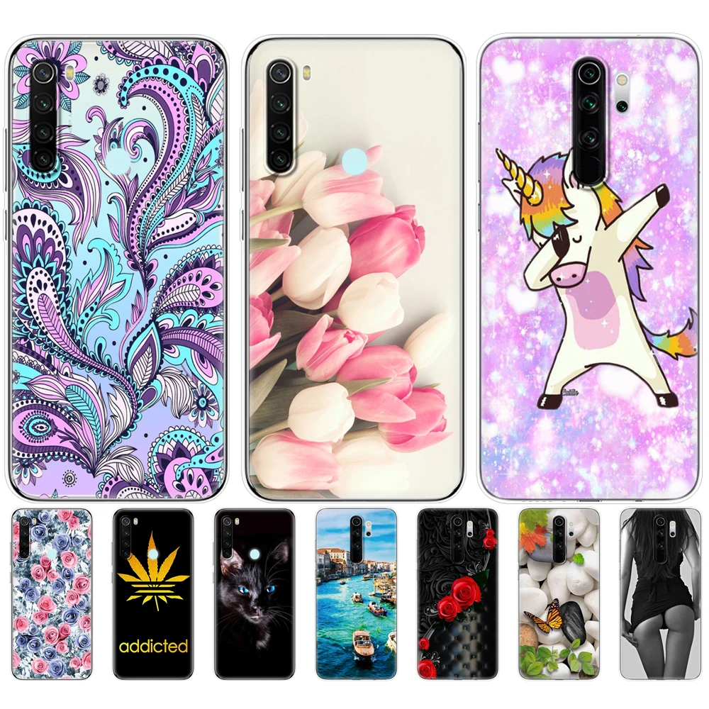 Чехол для xiaomi Redmi Note 8T мягкий силиконовый чехол из ТПУ 8 2021 global NOTE PRO - купить по