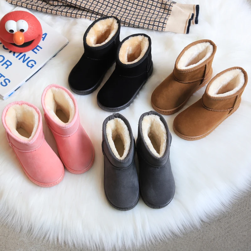 Модная детская повседневная обувь детские ботинки Martin для мальчиков и девочек