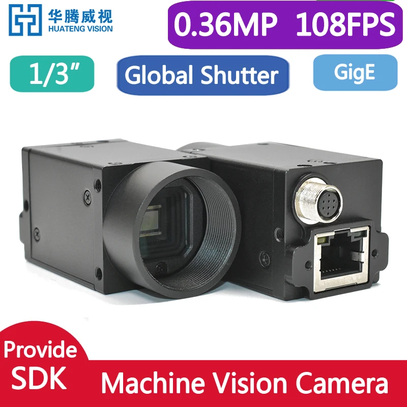 Монохромная глобальная камера с затвором Gigabit GIGE 0.36MP + SDK поддержка операционной