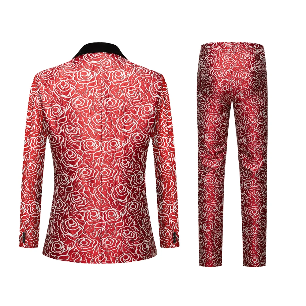 Мужской классический смокинг для жениха приталенный розовый мужчин деловая