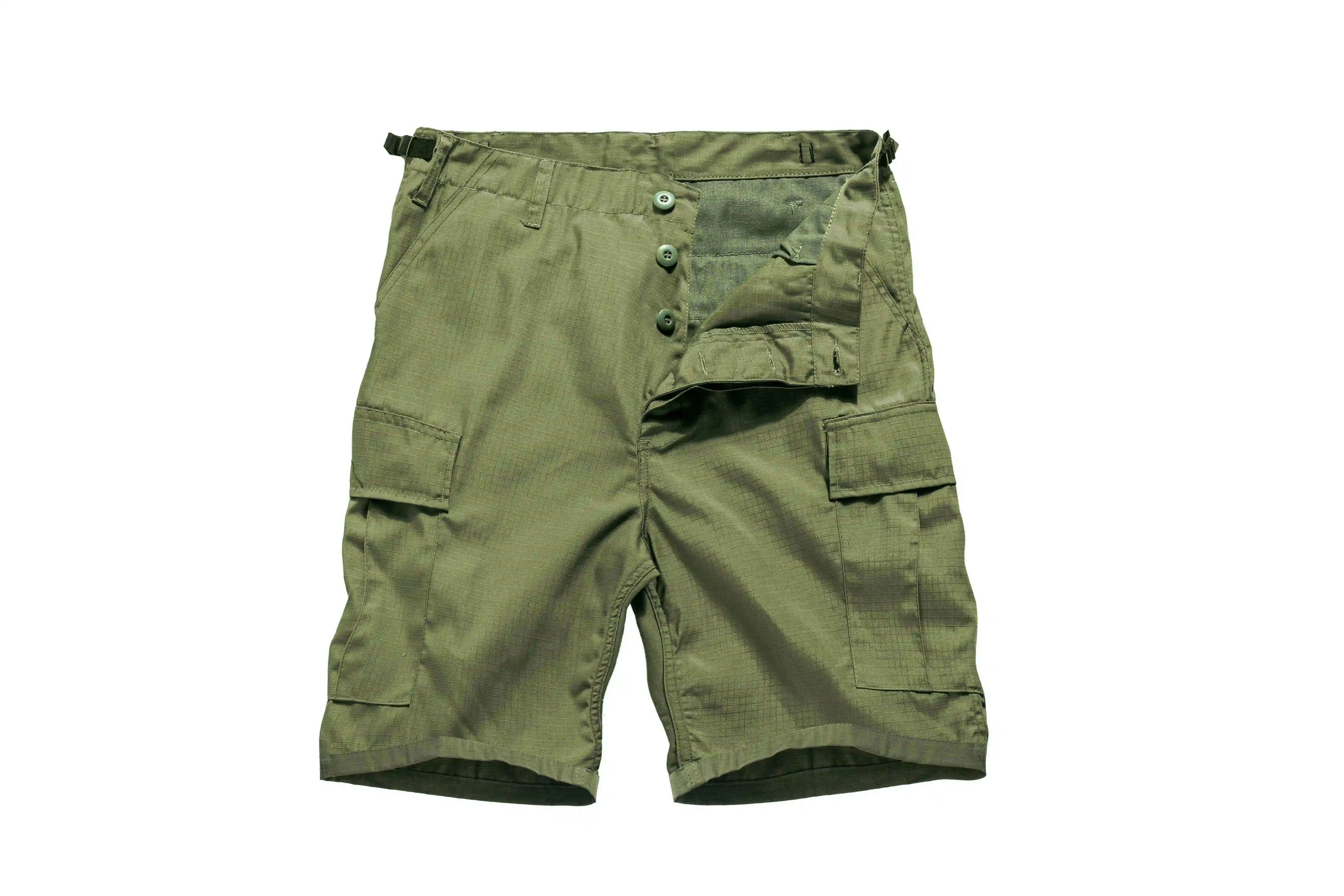 Army Green - RipStop Мужские армейские военные шорты BDU, повседневные рабочие камуфляжные шорты Карго - Цвет: Army Green - RipStop
