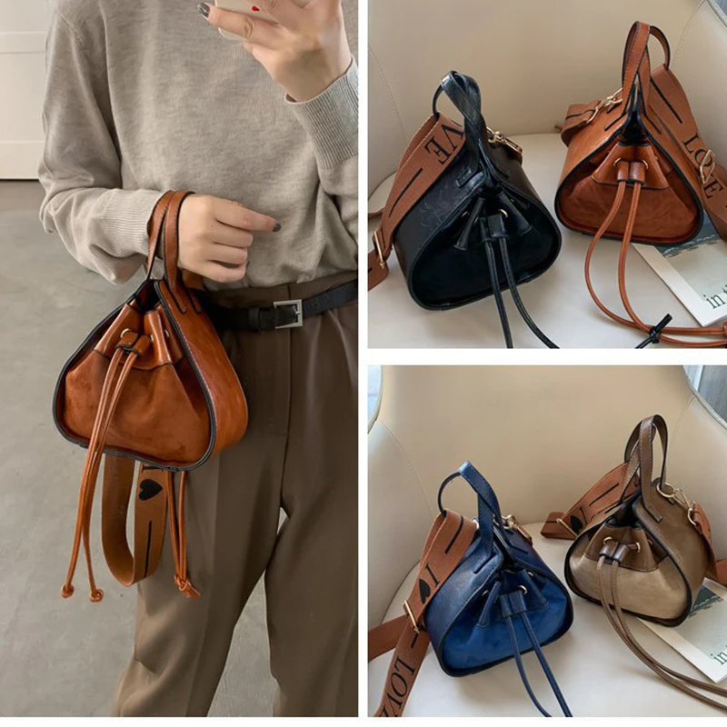 

Women Bag Tote Purse For Ladies PU Leather Handbags New Fashion Shoulder Bag Designer Messenger Summer Girls Triangle Bolsas