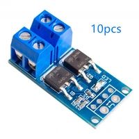 10pcs 15a 400w mos fet trigger switch drive pwm voltage regulator control current panel board module diy kits motor control
