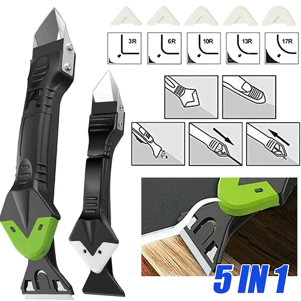 5 в 1 силиконовый инструмент для удаления герметика гладкий скребок Набор насадок