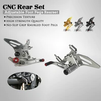 motorcycle cnc alu footrest rear sets adjustable rearset foot pegs for ducati panigale 1199 1199sr 2012 2017 899 2012 2017