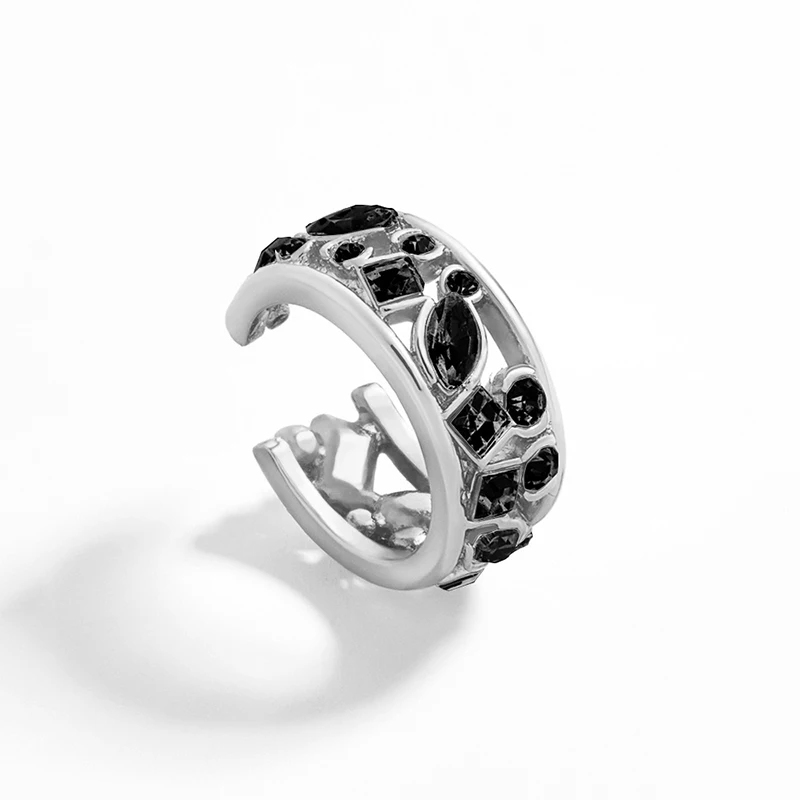 

1PC Fake Piercing Fashion Jewelry Rhinestone Clip Earrings Without Ear Hole Alloy Women Clips Ear Cuff Charming Ear Accessories