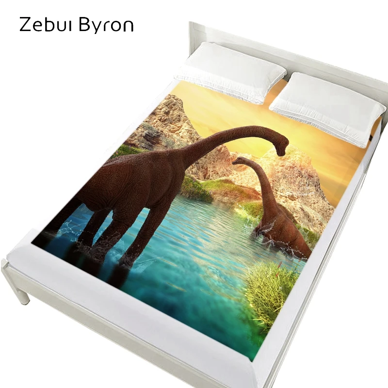 3D простыни на резинке кровати мультфильм матрас Крышка для детей/ребенка.