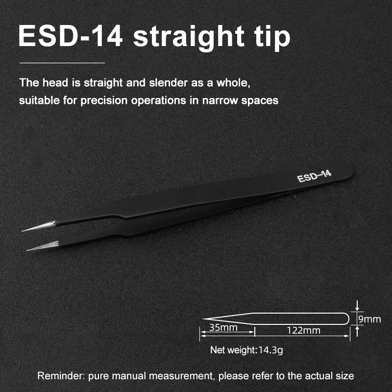 Антистатические ESD пинцеты из нержавеющей стали инструменты для технического