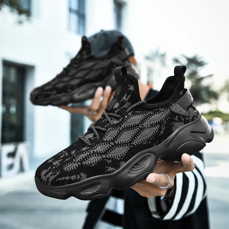 

Летняя спортивная обувь, брендовая Новая роскошная спортивная обувь для спортзала и улицы, Мужская Черная Спортивная обувь для больших мал...