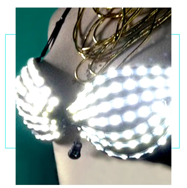 

Новый светодиодный светящийся Бюстгальтер 5 цветов светодиодный конверсионный бюстгальтер для ночного клуба сексуальный флуоресцентный танцевальный костюм для танцев