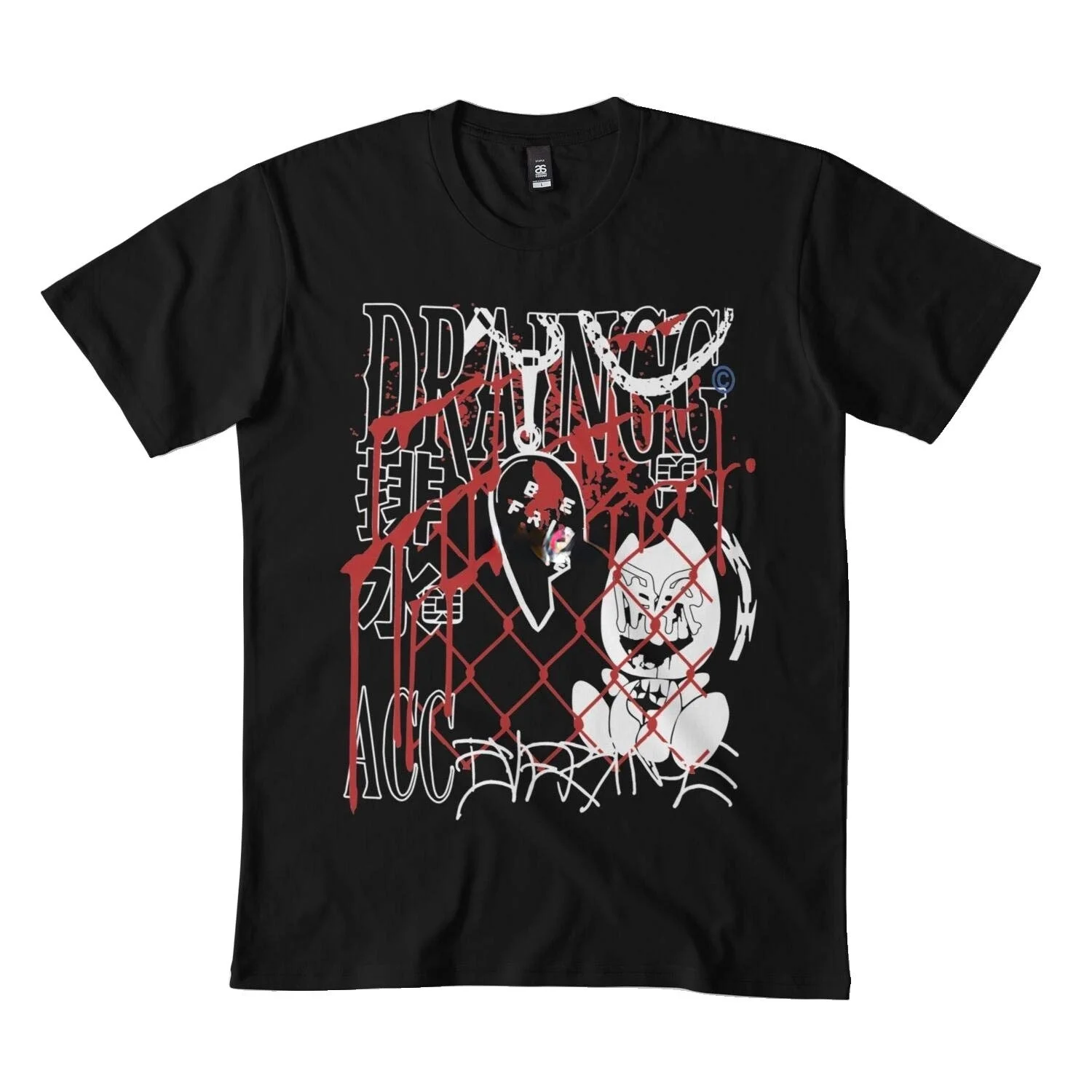 

Drain Gang Merch DMN t-Shirt bl Black
