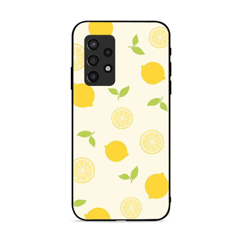 

Fashion Paint Phone Case For Samsung Galaxy A32 A42 A52 A72 4G 5G A71 A51 A41 A31 A21S A11 Cute Fruit Cover TPU