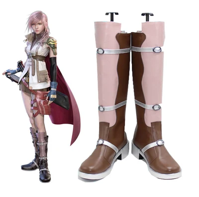 Высокое качество Final Fantasy XIII Костюм для костюмированной вечеринки с молнией