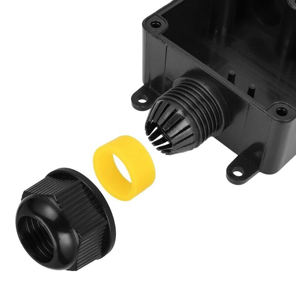 

Waterproof Junction Box Distribution Connection Boxes Black Indoor Outdoor