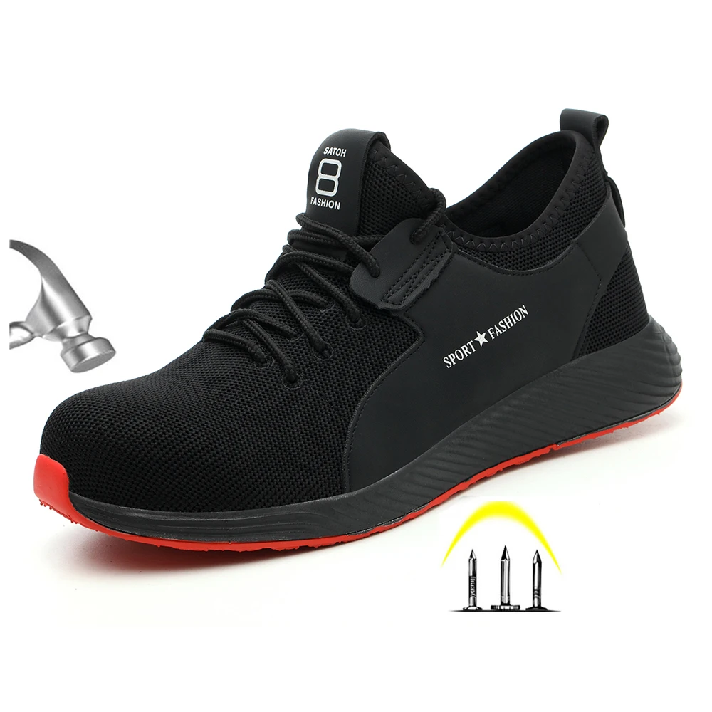 Мужские ботинки с защитой от проколов стальной светильник для зимы|Защитная