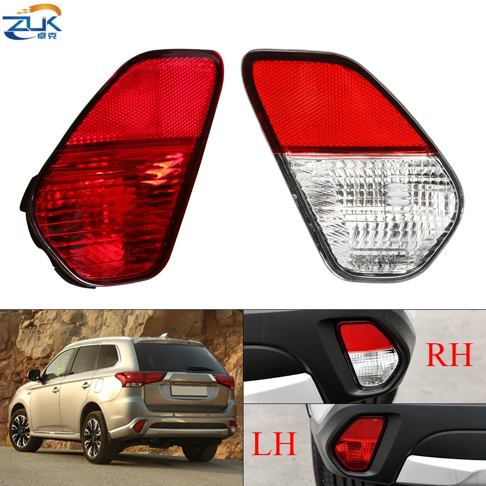 

ZUK Car Lights Rear Bumper Reflector Fog Light Fog Lamp For MITSUBISHI Outlander 2016 2017 2018 2019 Tail Lamp Tail Light