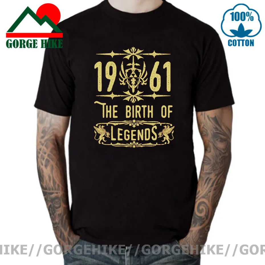 

Hot Sale Vintage Made in 1961 T shirt men Born in 1961 T-Shirt 50th Birthday Gift Best Present Classic Man Casual Trend Top Tees
