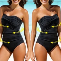 black strapless swimsuit plus size women one piece swimsuit bathing suit for women sexy bodysuit swimsuits m 3xl