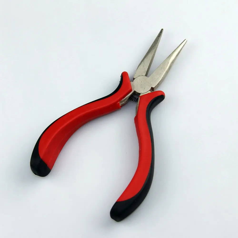 Плоскогубцы для наращивания волос с прямой головкой и зубцами микро кольцо лента