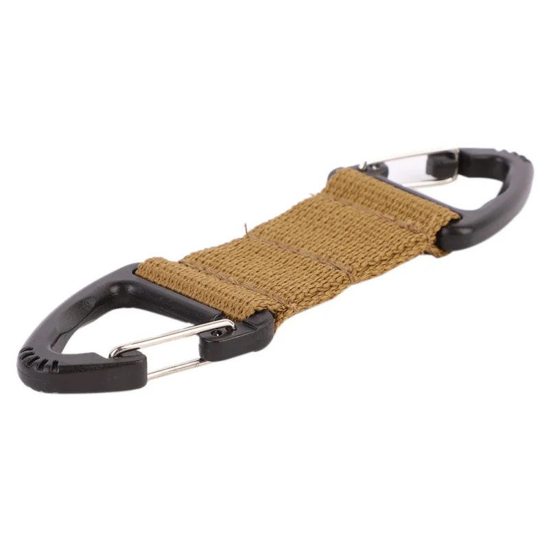 Открытый Molle лямки ремень двойной точки треугольник Многофункциональный Карабин