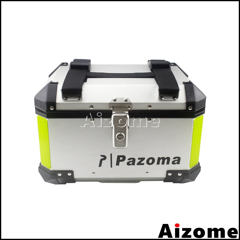 Универсальный алюминиевый чехол для мотоцикла 45 л задний багажный ящик уличного