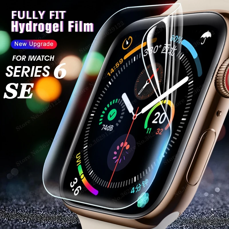 

2 шт Защитная пленка для экрана iWatch 4 5 6 SE 40 мм 44 мм не закаленное стекло для Apple Watch 3 2 1 38 мм 42 мм