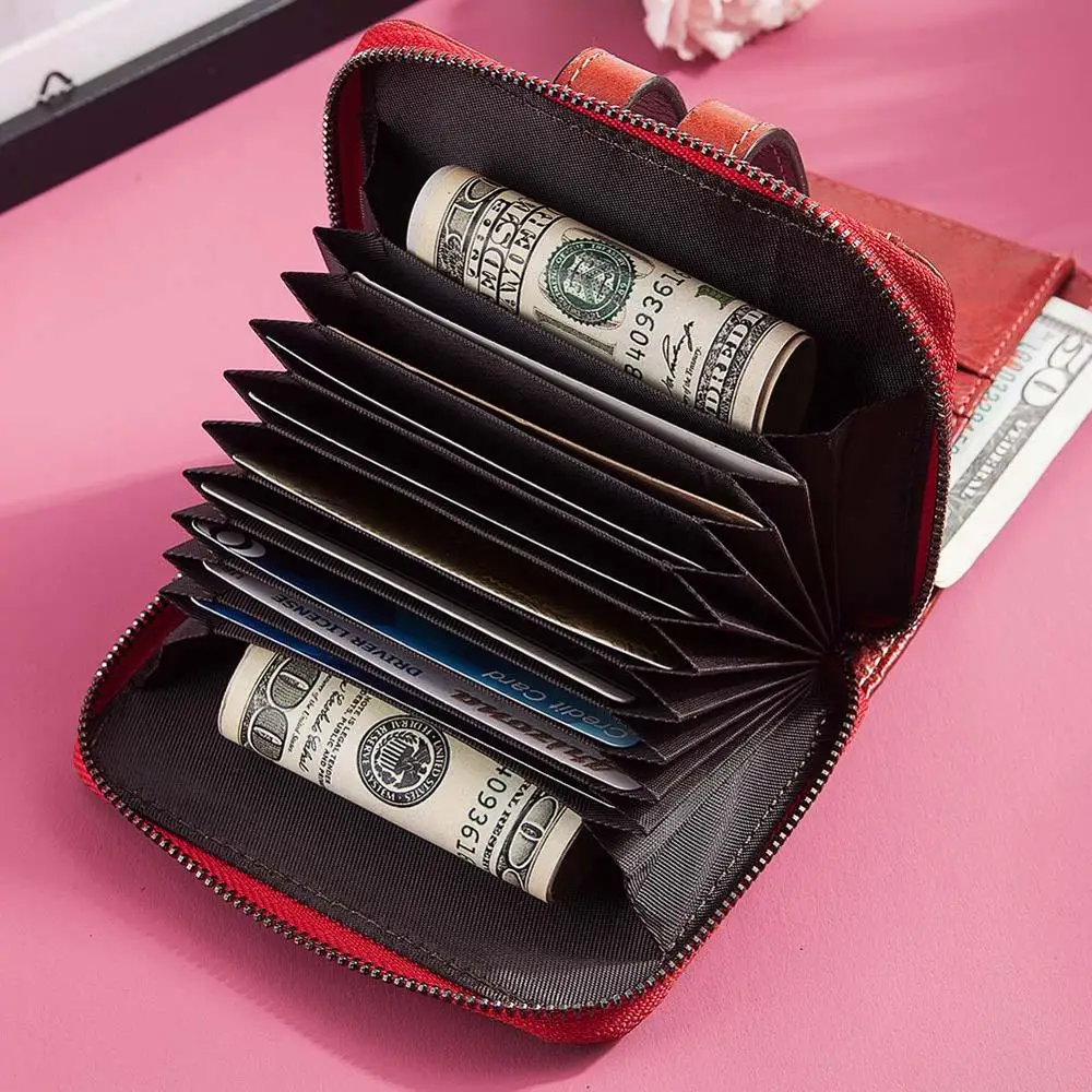 Бесплатная гравировка 100% кошелек из натуральной кожи женский для монет Дамский