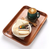 home wood plates storage dishes for food cake fruit dishes saucer dessert dinner bread pizza tea coffee tray