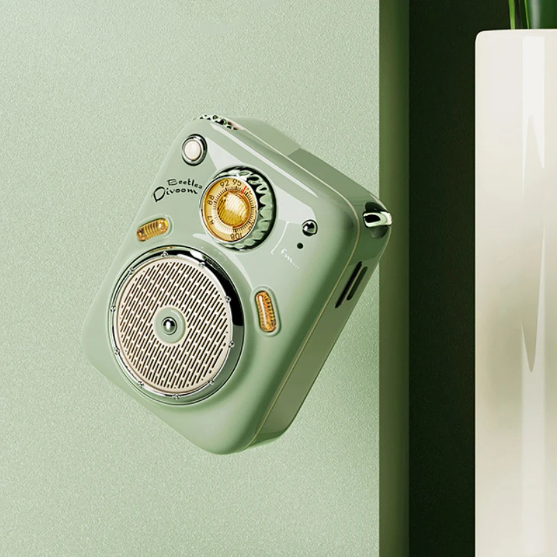Divoom Beetles Mini Bluetooth Speaker FM Radio Cute Outdoor Portable Wireless Long Battery Life Support TFCard Soundbar | Электроника