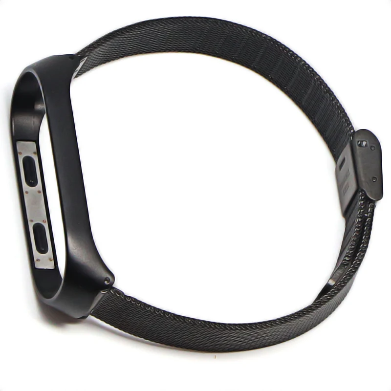 Серебряный браслет Xiaomi Band Milan 3 Аксессуары для смарт-браслета Xiaomi Band 3 Смарт-браслет Xiaomi Band 3 - Цвет ремешка: Черный