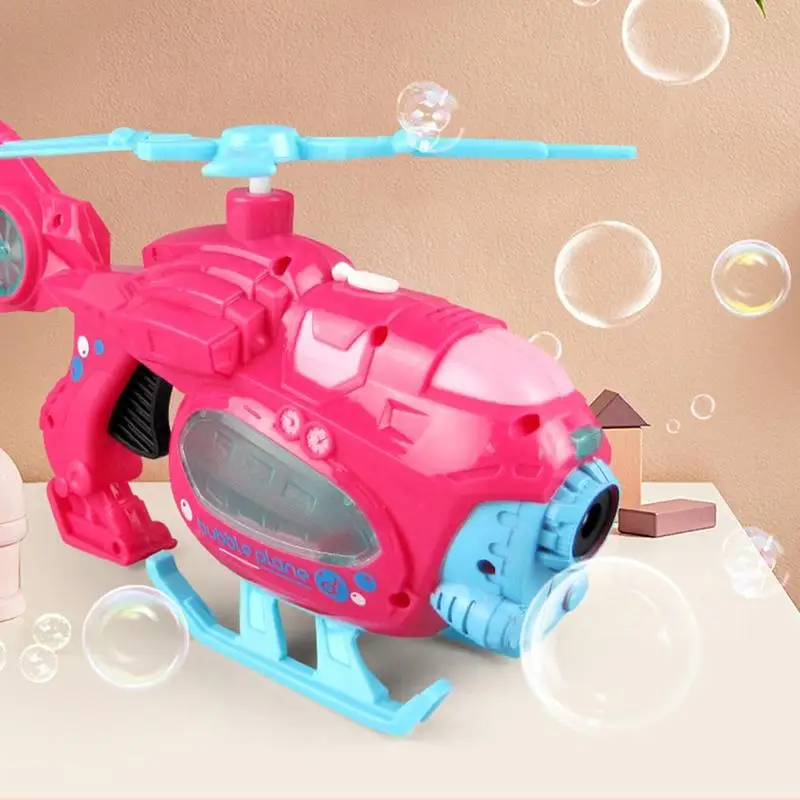 

Hot Sale Airplane Bubble Machine Summer Water Toys Outdoor Automatic Soap Water Music Bubble Blower LED Bubble Making Machine