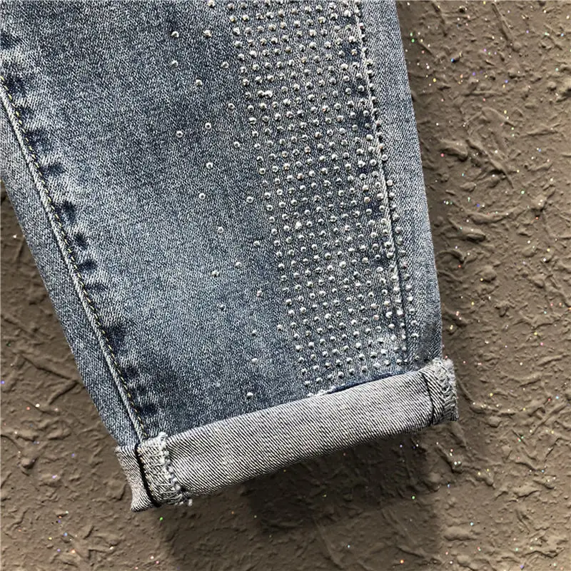 

Py1028 2020 spring summer autumn new women fashion casual Denim Pants woman female OL baggy jeans women high waisted jeans