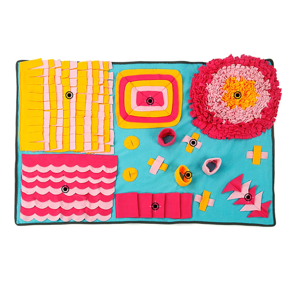 

Собака нюхательный коврик для домашних животных, обучение Одеяло съемная флисовая колодки коврик для собак снять стресс Nosework головоломки и...